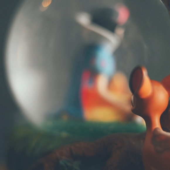 Snow White and Forest Friends Snow Globe / Music Box - Picture 7 of 16